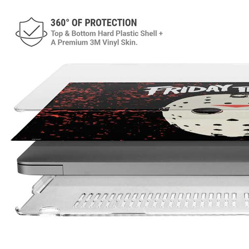 Warner Bros Friday the 13th Friday The 13th MacBook Pro 14in (2021-24) Case plus Skin
